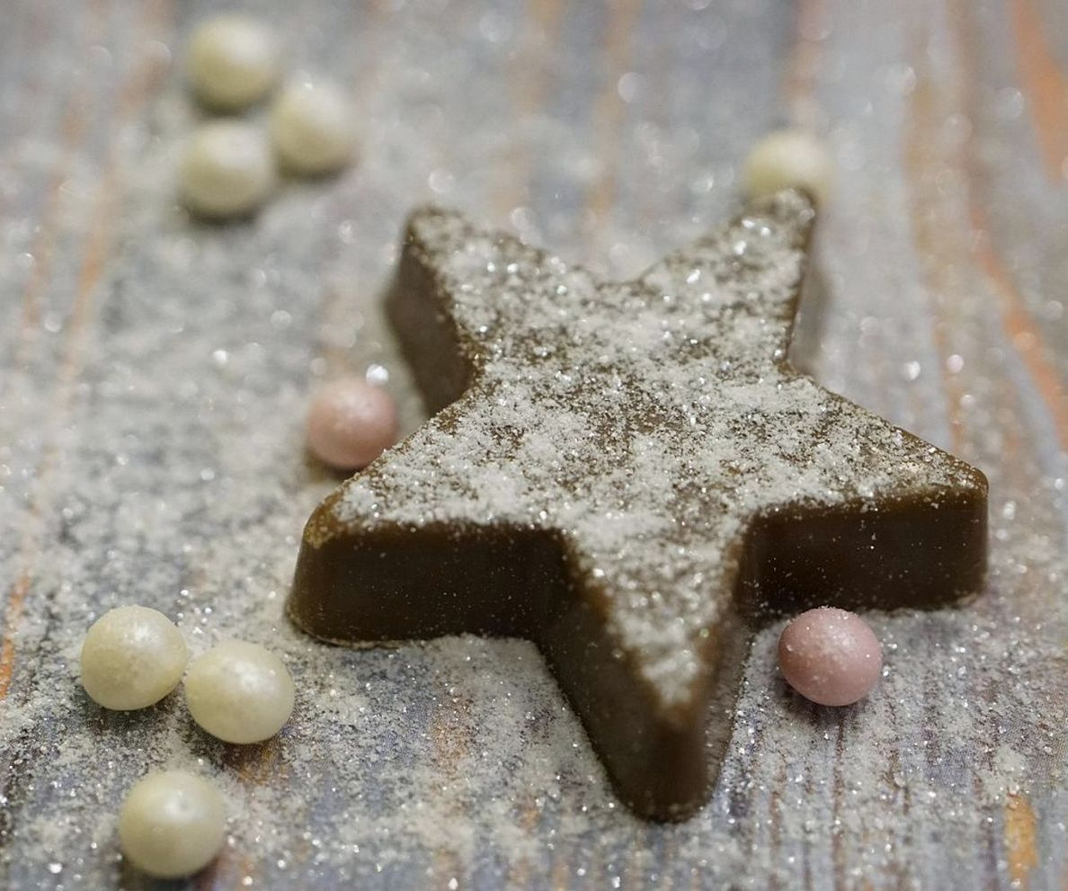 Vitrina de dulces artesanales frescos
